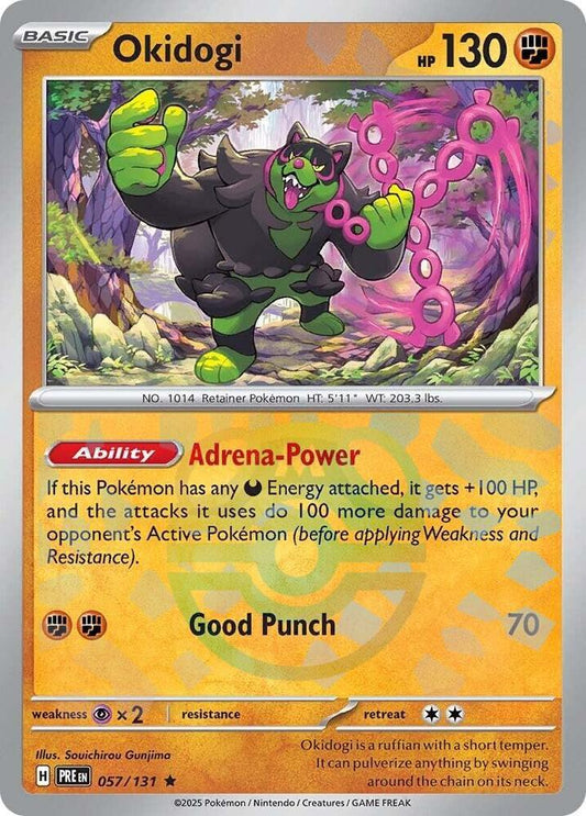 Okidogi 057/131 (Master Ball Pattern) Scarlet & Violet: Prismatic Evolutions