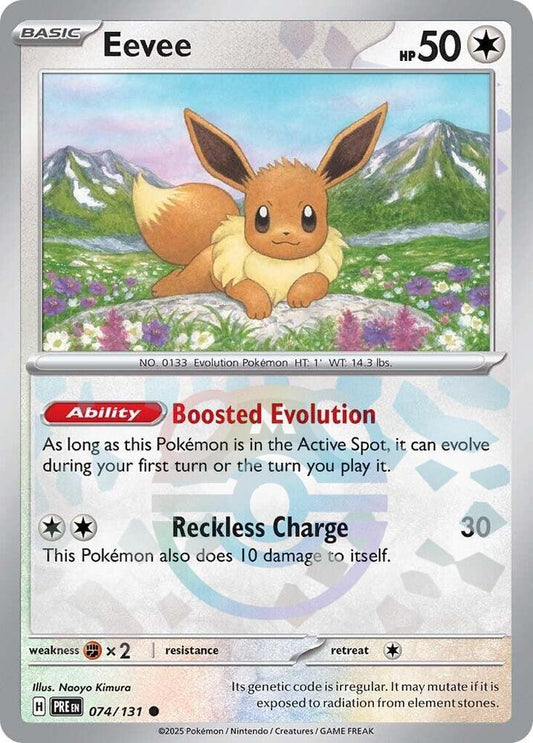 Eevee 074/131 (Master Ball Pattern) Scarlet & Violet: Prismatic Evolutions