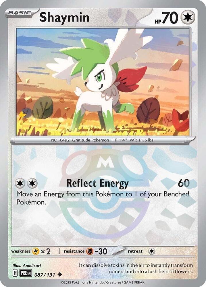 Shaymin 087/131 (Master Ball Pattern) Scarlet & Violet: Prismatic Evolutions