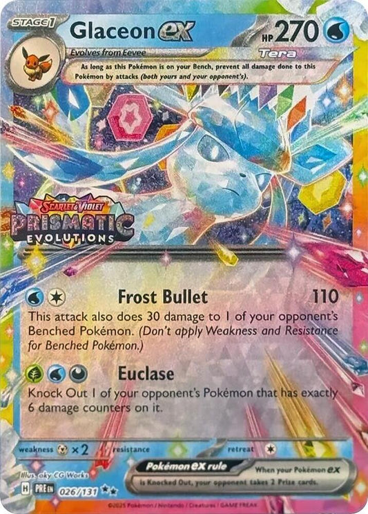 Glaceon ex 026/131 (Prismatic Evolutions Stamp)
