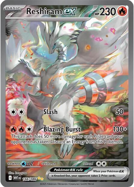 Reshiram ex 166/086 Scarlet & Violet White Flare