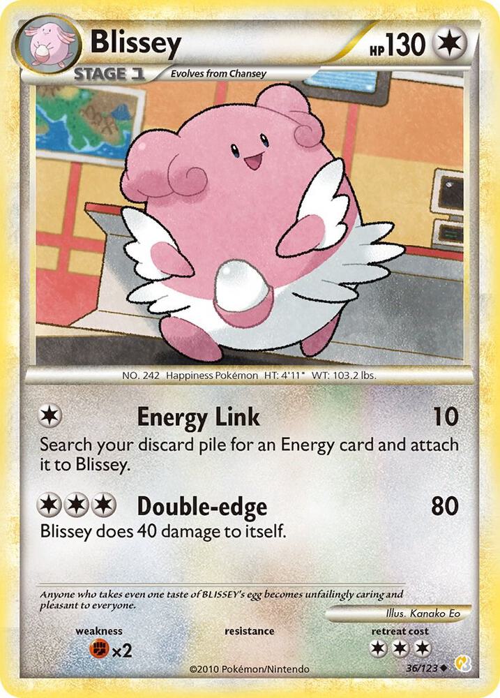 Blissey 36/123 HeartGold & SoulSilver: Base Set