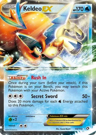 Keldeo EX 45/113 Black & White: Legendary Treasures