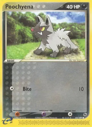 Poochyena 63/109 EX Series: Ruby & Sapphire