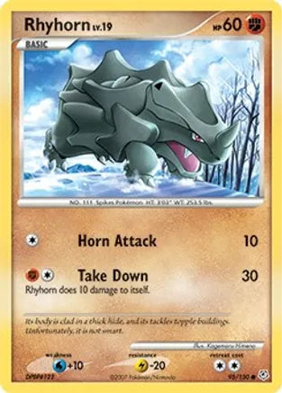 Rhyhorn 95/130 Diamond & Pearl: Base Set