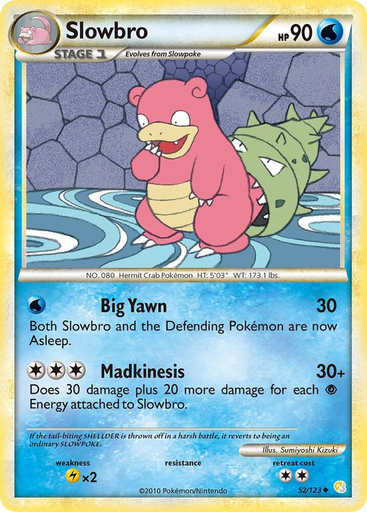 Slowbro 52/123 HeartGold & SoulSilver: Base Set