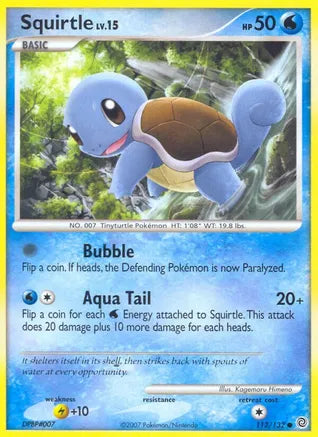 Squirtle 112/132 Diamond & Pearl: Secret Wonders