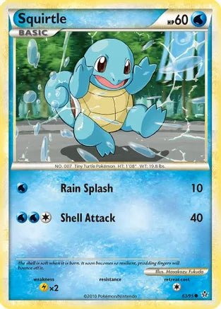 Squirtle 63/95 HeartGold & SoulSilver: Unleashed
