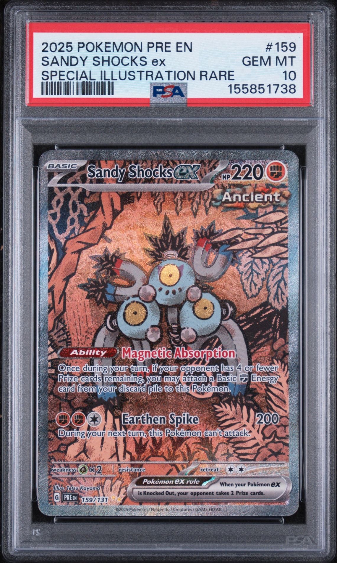 Sandy  Shocks ex 159/131 Prismatic Evolutions PSA 10