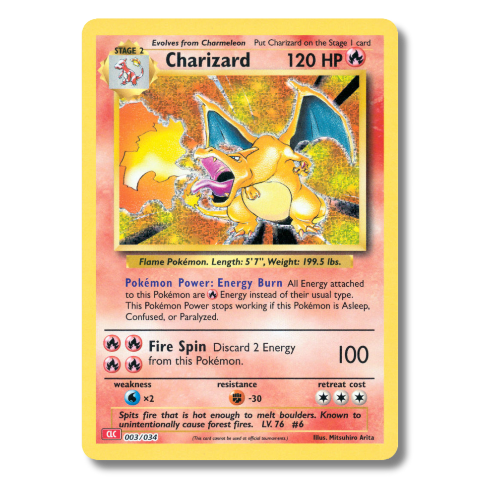 Charizard Pokemon Card: Refrigerator Magnet Limited Edition