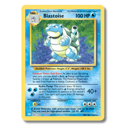 Blastoise Pokemon Card: Refrigerator Magnet Limited Edition