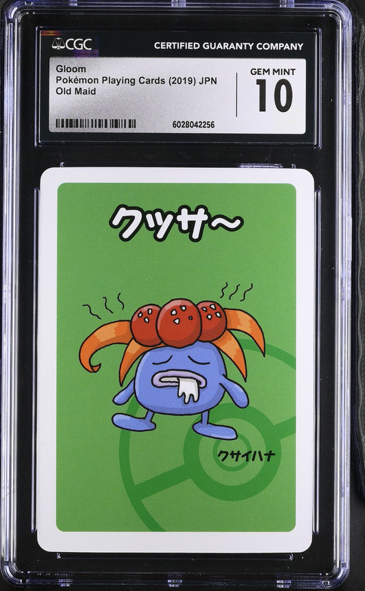 Gloom Old Maid Japanese Pokemon Playing Cards CGC 10 #6028042256