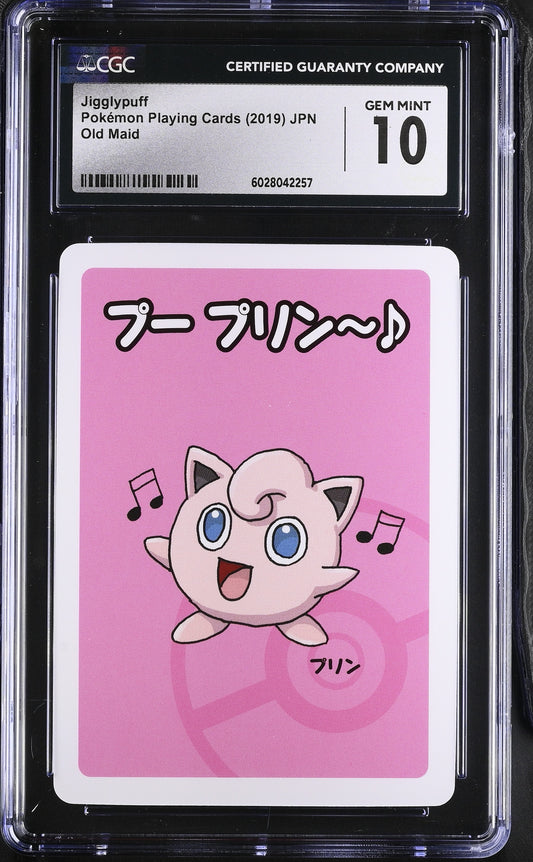Jigglypuff Old Maid Japanese Pokemon Playing Cards CGC 10 #6028042257