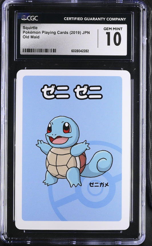 Squirtle Old Maid Japanese Pokemon Playing Cards CGC 10 #6028042282
