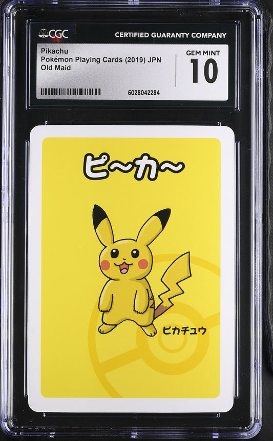 Pikachu Old Maid Japanese Pokemon Playing Cards CGC 10 #6028042284