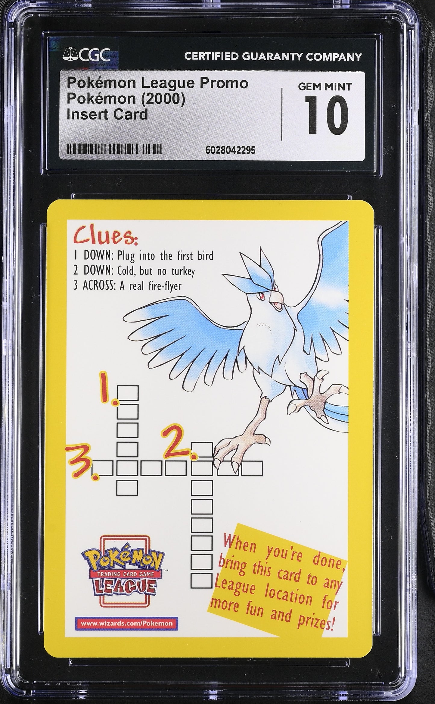 Pokemon Movie 2000 League Promo Insert Card CGC 10 #6028042295