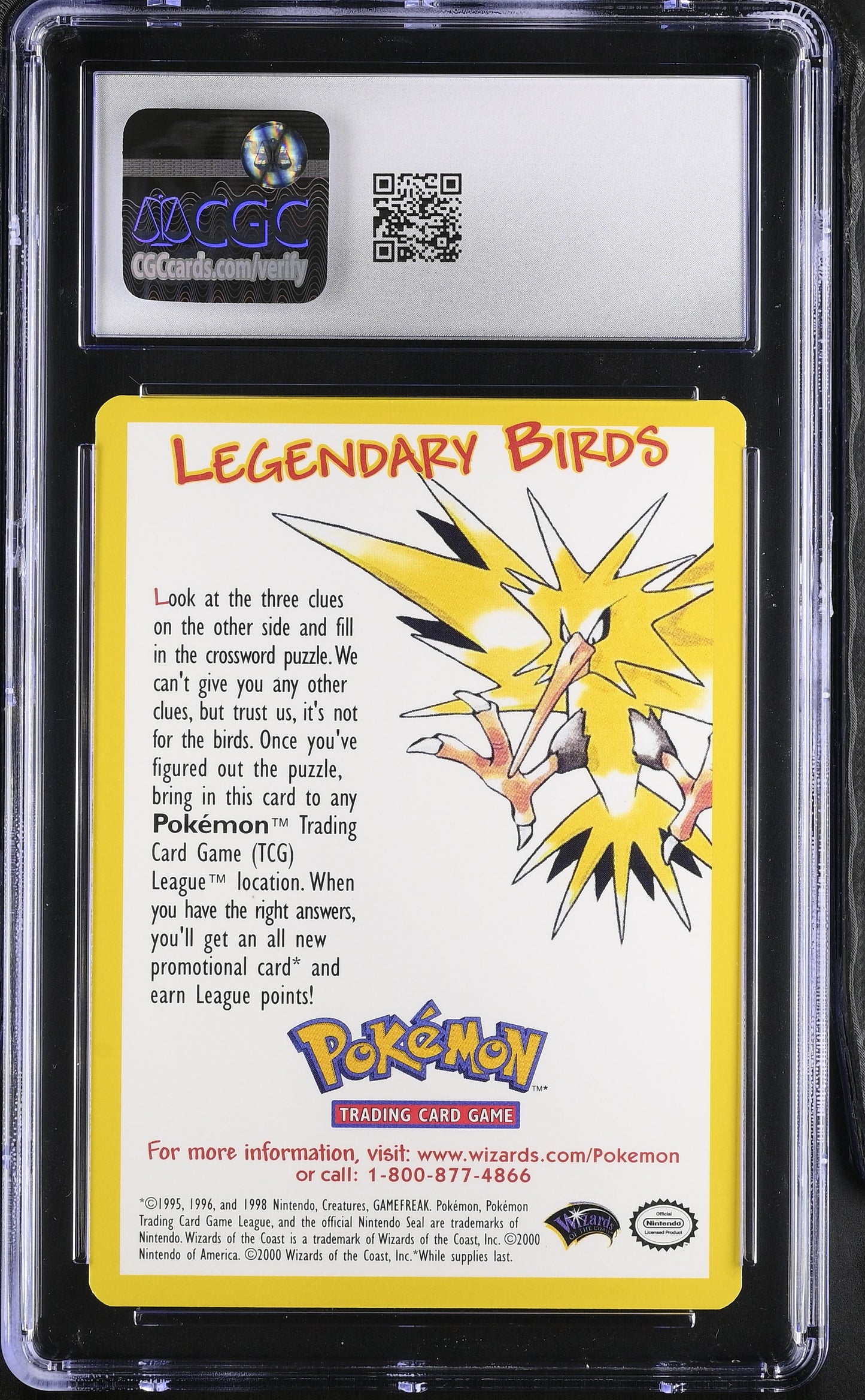Pokemon Movie 2000 League Promo Insert Card CGC 10 #6028042295