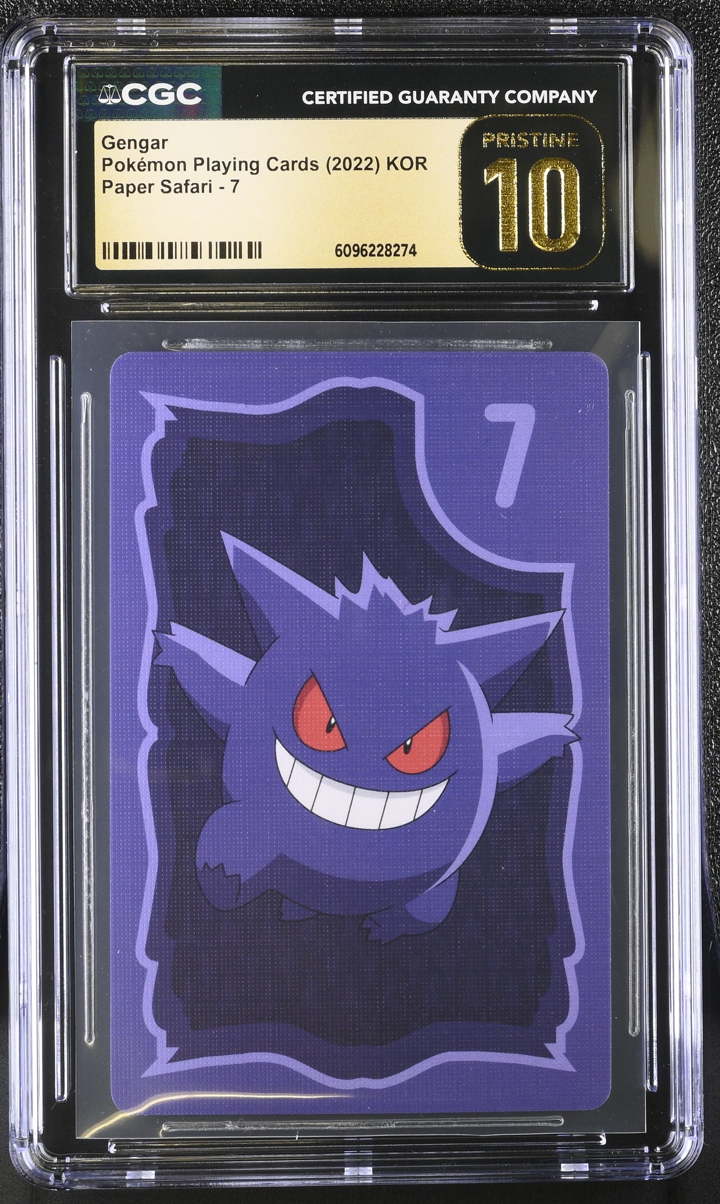 Gengar Paper Safari Pokémon Playing Cards KOR CGC PRISTINE 10