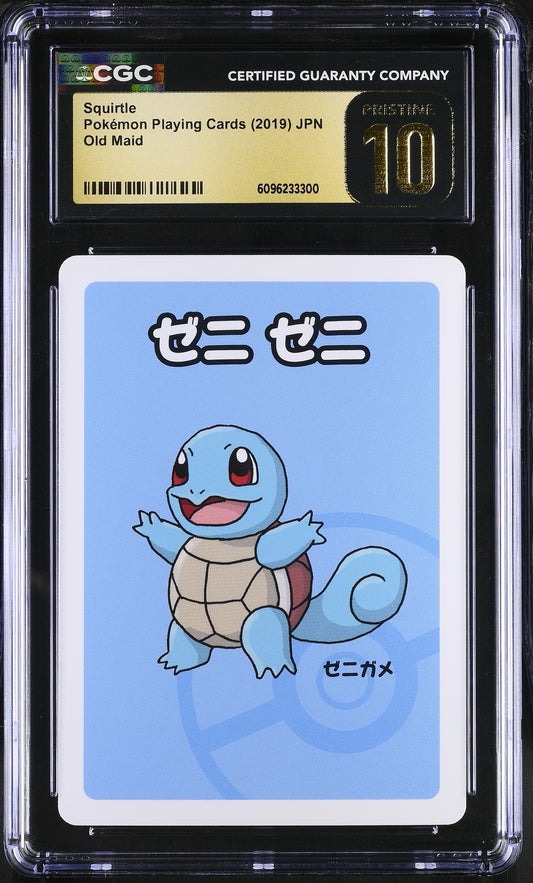 Squirtle Old Maid Japanese Pokemon Playing Cards CGC PRISTINE 10