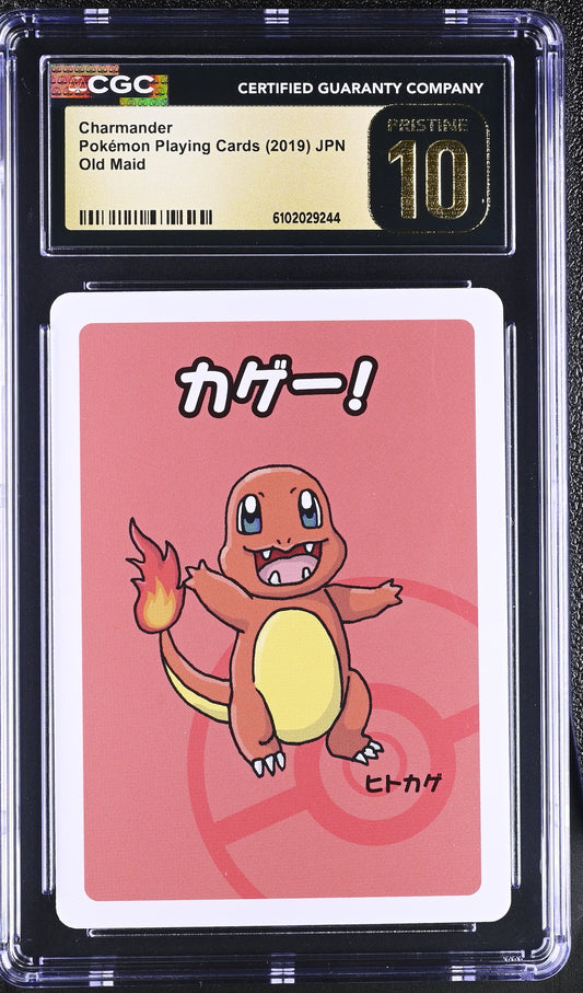 Charmander Old Maid Japanese Pokemon Playing Cards CGC PRISTINE 10