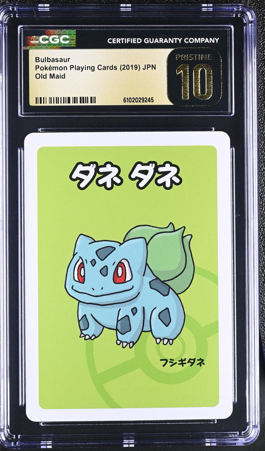 Bulbasaur Old Maid Japanese Pokemon Playing Cards CGC PRISTINE 10