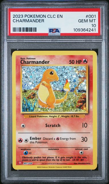 Charmander 001/034 Trading Card Game Classic PSA 10 #109364241
