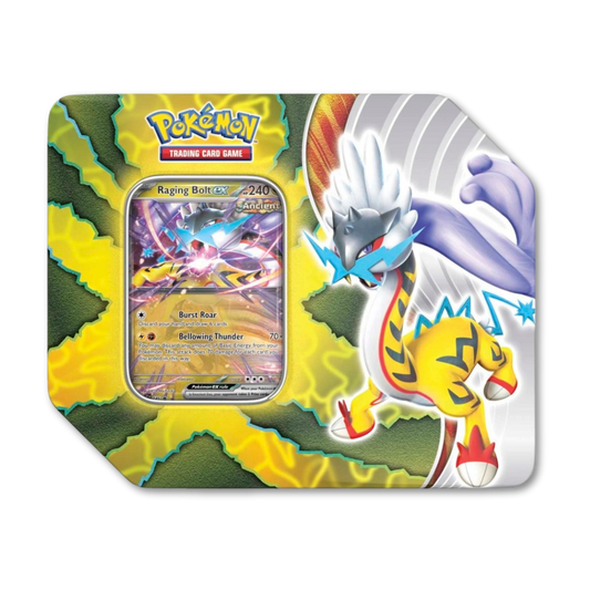 Pokémon TCG: Paradox Destinies Tin (Raging Bolt ex)