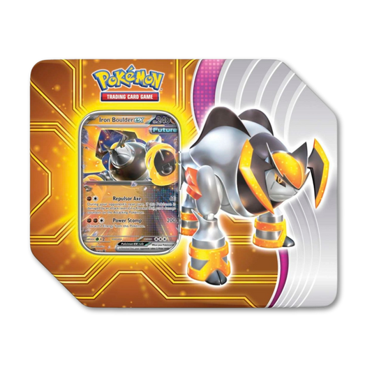 Pokémon TCG: Paradox Destinies Tin (Iron Boulder ex)