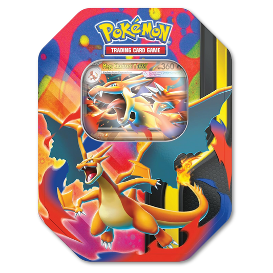 Pokémon TCG: Mega Charizard Tin  Mega Charizard Y ex
