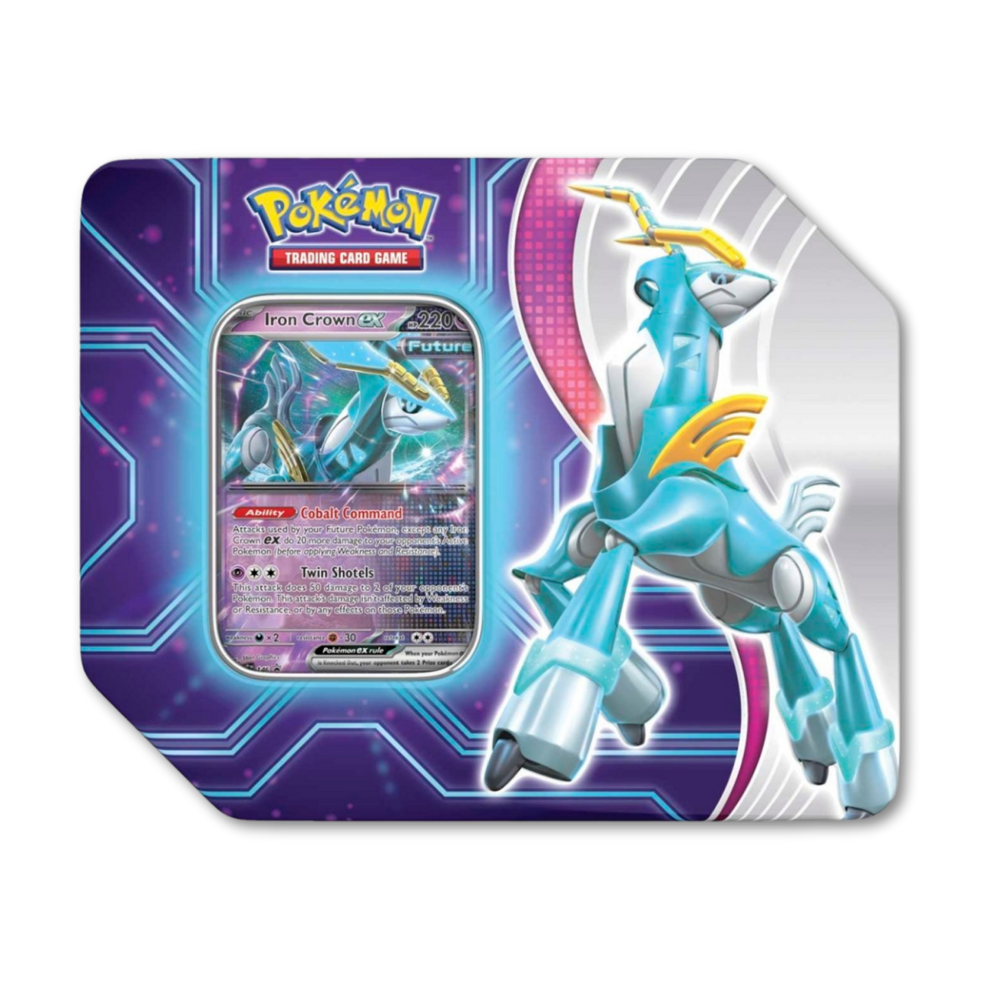 Pokémon TCG: Paradox Destinies Tin (Iron Crown ex)