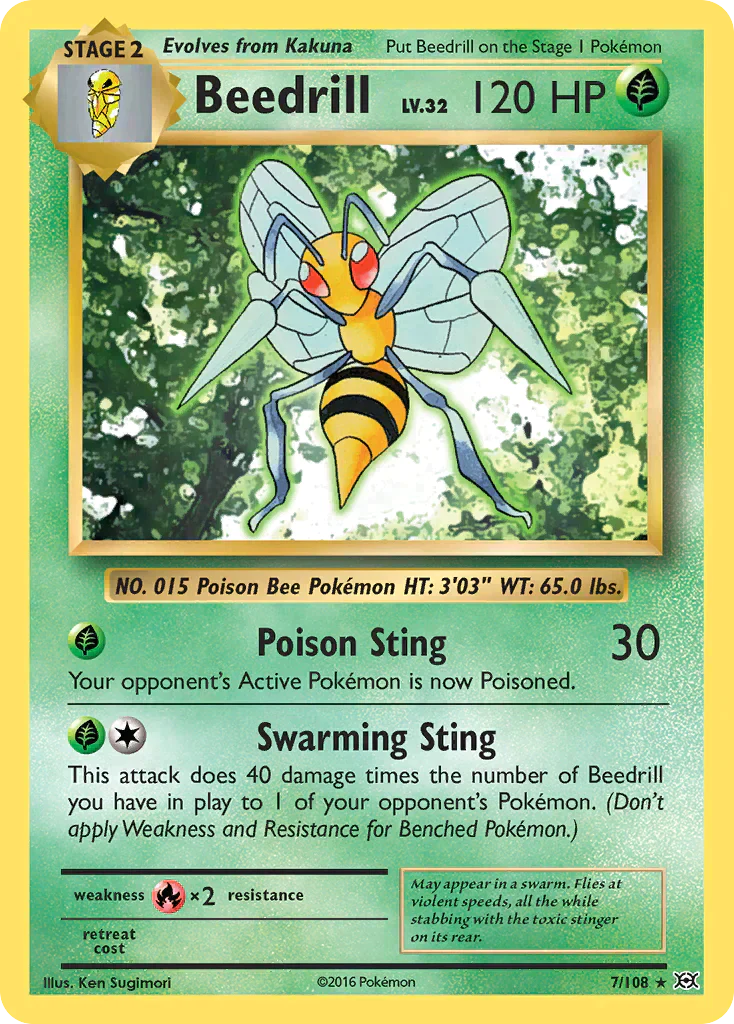 Beedrill 7/108 XY Evolutions - TCG Best Value Collectibles