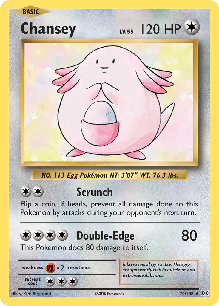 Chansey 70/108 XY Evolutions - TCG Best Value Collectibles