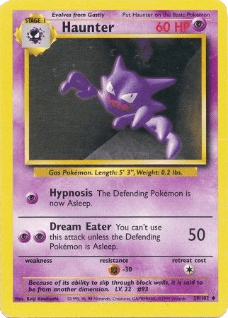 Haunter 29/102 Base Set Unlimited - TCG Best Value Collectibles