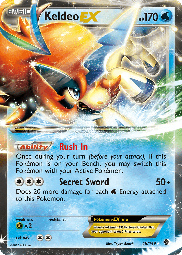 Keldeo EX 49/149 Black & White: Boundaries Crossed - TCG Best Value Collectibles