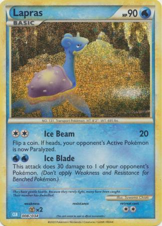 Lapras CLB 008/034 Classic Collection - TCG Best Value Collectibles