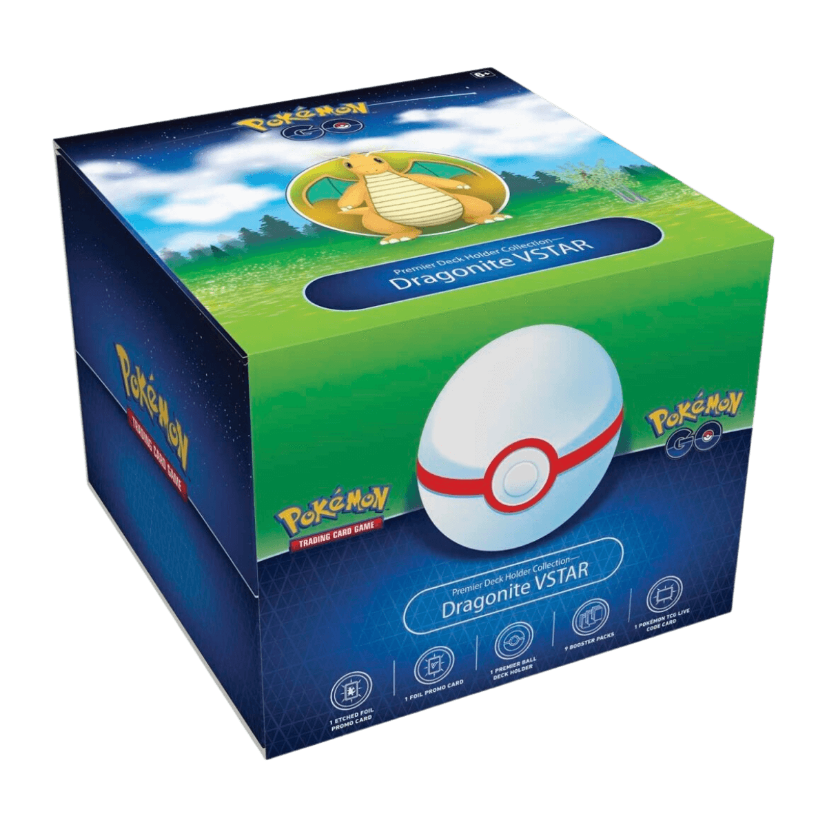 Pokémon TCG: Pokémon GO Premier Deck Holder Collection (Dragonite VSTAR) - TCG Best Value Collectibles