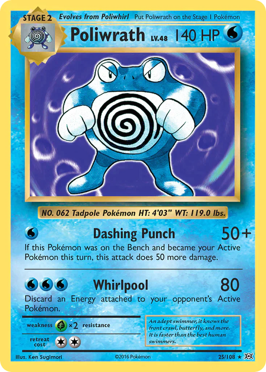 Poliwrath 25/108 XY Evolutions - TCG Best Value Collectibles