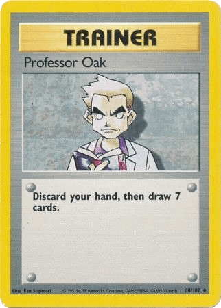 Professor Oak 88/102 Base Set Unlimited - TCG Best Value Collectibles